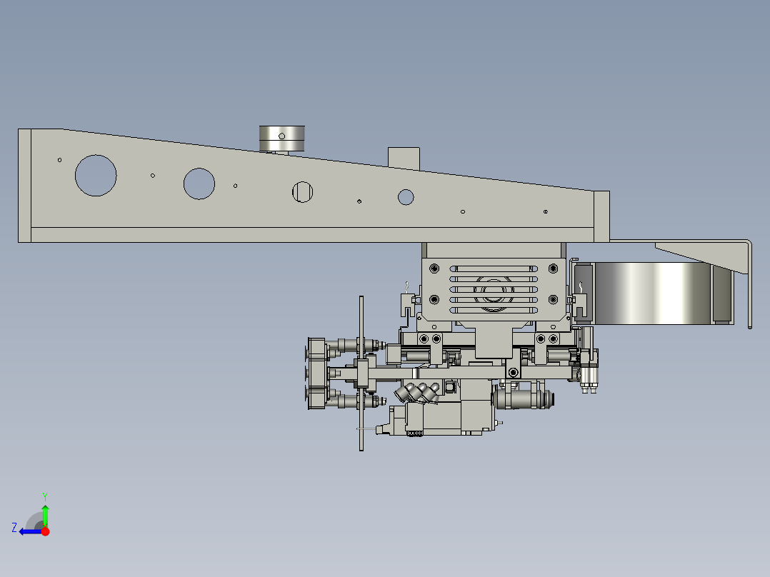 YSZ150B-03-01正极叠片机械手组件右视图