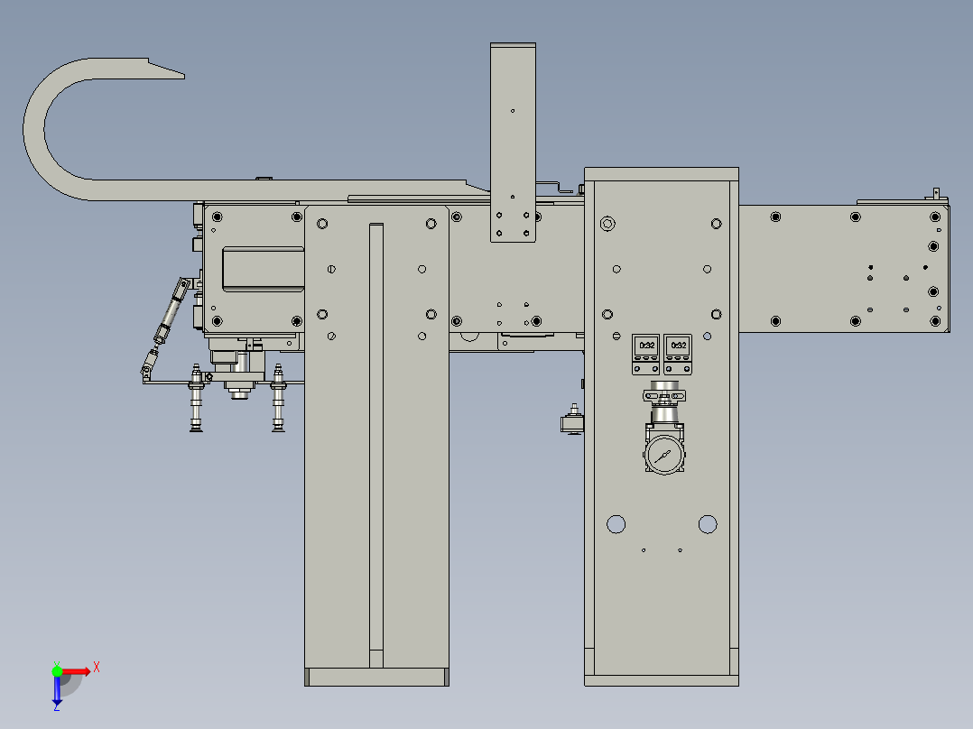 YSZ150B-03-01正极叠片机械手组件俯视图