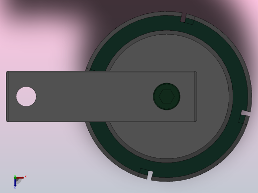 KZG-LG（D）空压全牙型转角缸[KZG-LG50SL×0]俯视缩略图