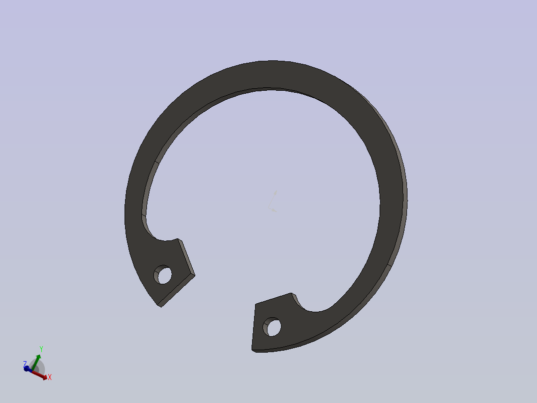 GB╱T 893-2017[孔用弹性挡圈B型35B]主视图