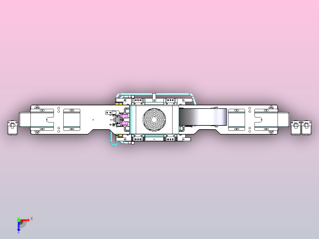 升降机构（电机随动式）俯视图