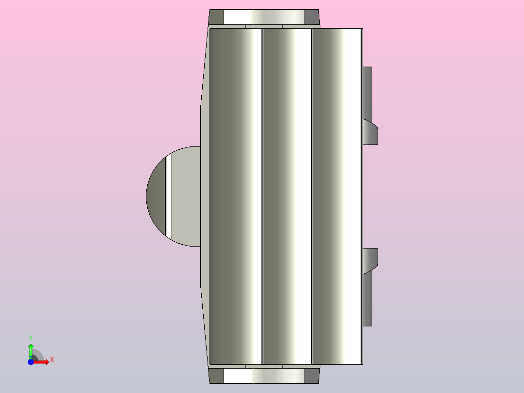 YMTL83C-C1 83宽C型弹性楔链前视图