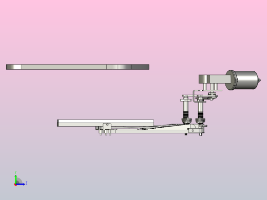 刮水器组件左视缩略图