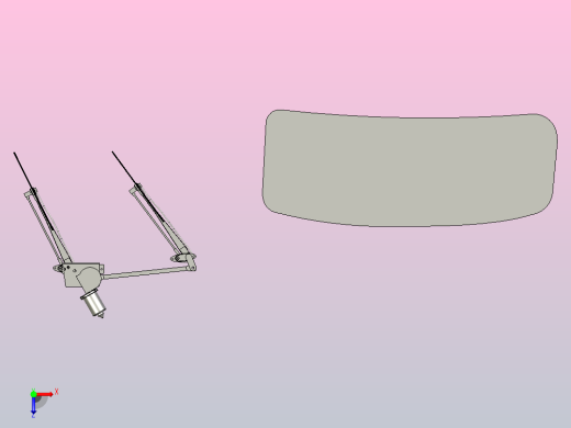 刮水器组件俯视缩略图