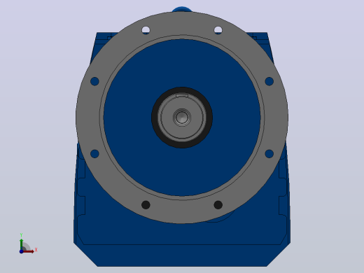 RF137R77法兰轴伸式组合型斜齿轮减速机RF137R77-Y0.18-4P-63-M1-0°-Φ550前视缩略图