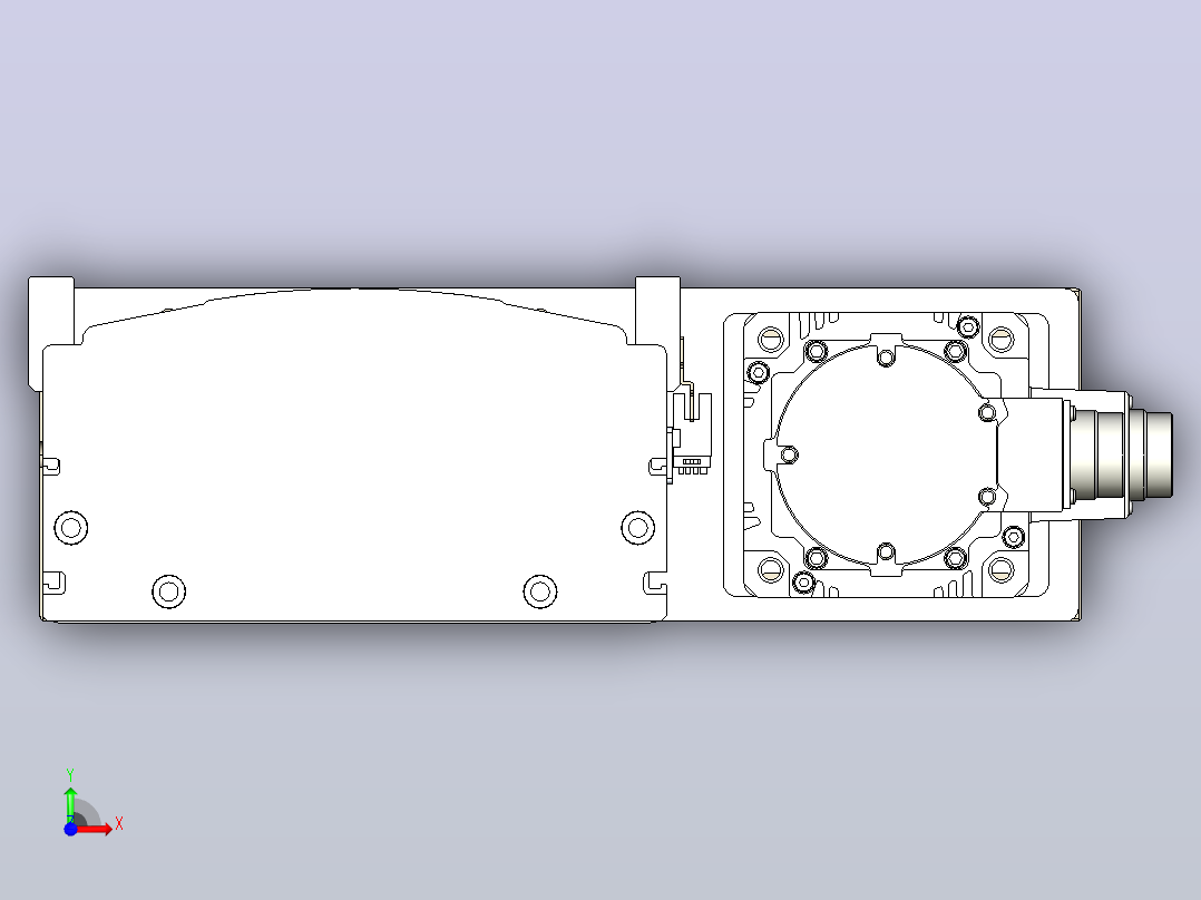 日规模组半封闭丝杆TPA-HNR-220D-3210C-L1400-ML-Y-P1K-N3前视图