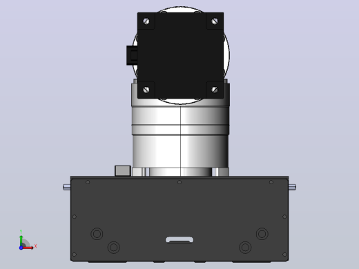 DMG170-BCR齿轮齿条模组直线滑台（电机后折）[DMG170-L16S500-DT750-A2D-BCR-P7]前视缩略图