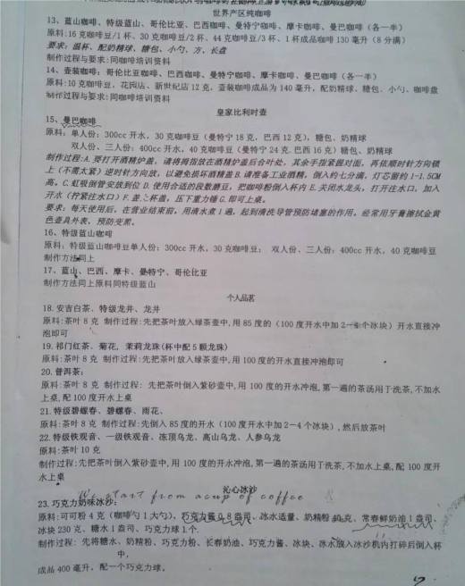 吧台饮品配方缩略图
