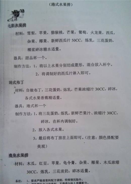 吧台饮品配方缩略图