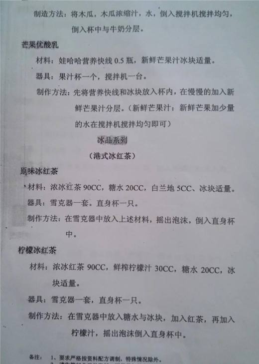 吧台饮品配方缩略图