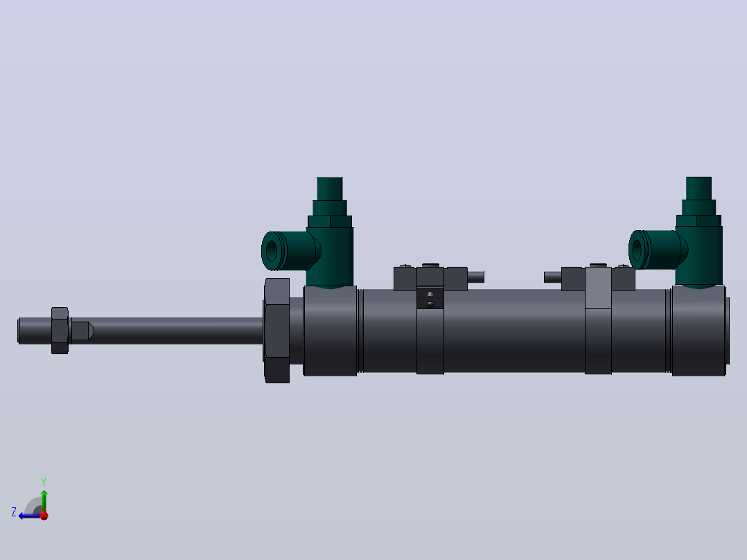 气缸DA20x50-A-ZG530A2(KOGANEI)右视图