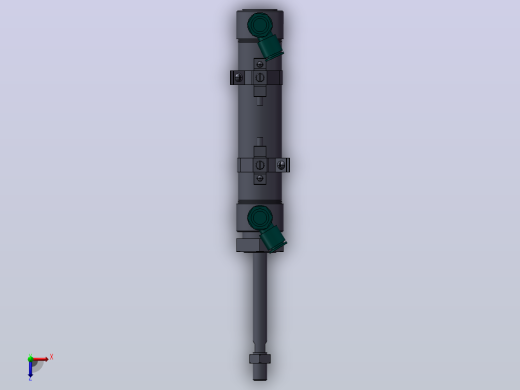 气缸DA20x50-A-ZG530A2(KOGANEI)俯视缩略图