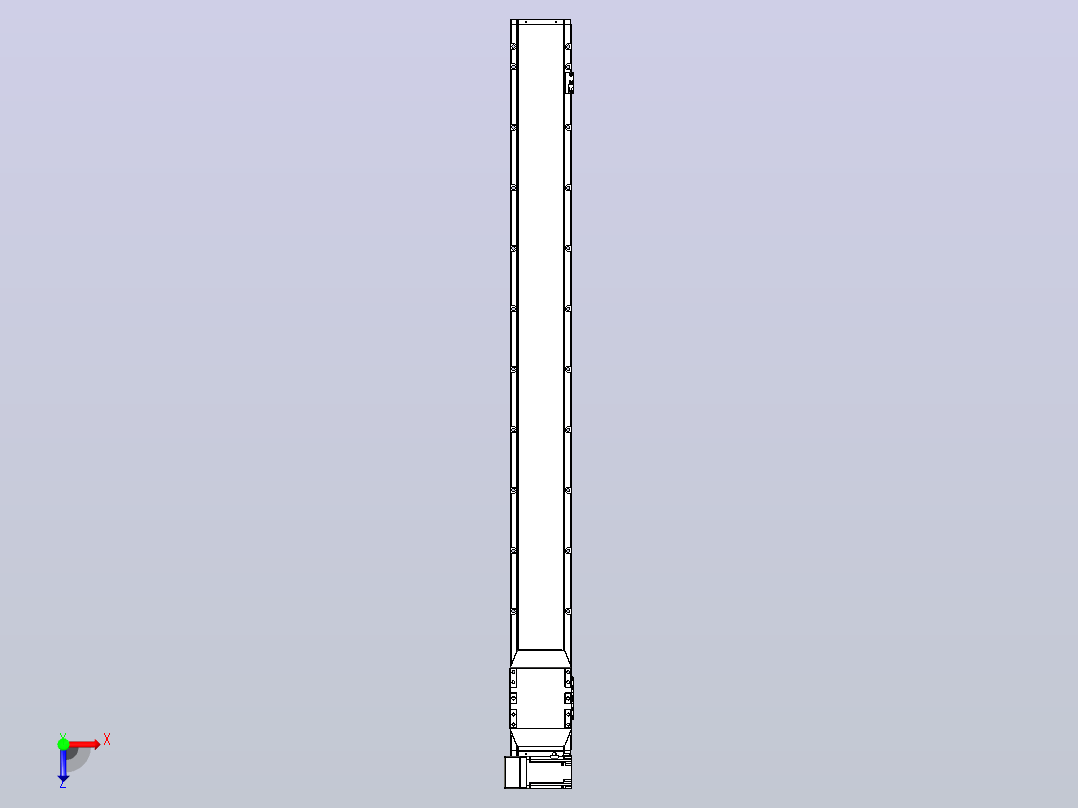 机器人皮带驱动直线轴TPA-GCB-150-P80-L1500-LU-M75-N3俯视图