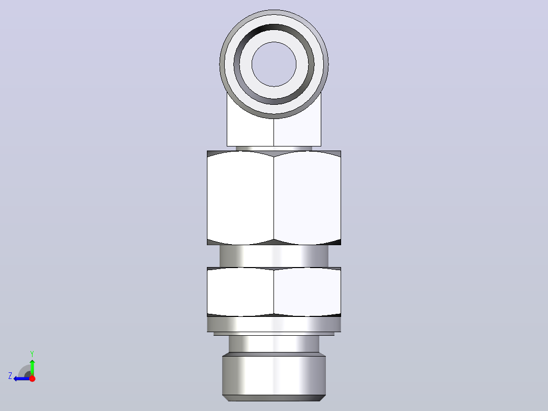组装式可调旋转分支三通ET14SREDOMDCF右视图