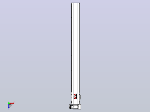 皮带直线轴半封闭可选导轨TPA-HNB-120D-110-L1100-RU-Y-P40-N3俯视缩略图