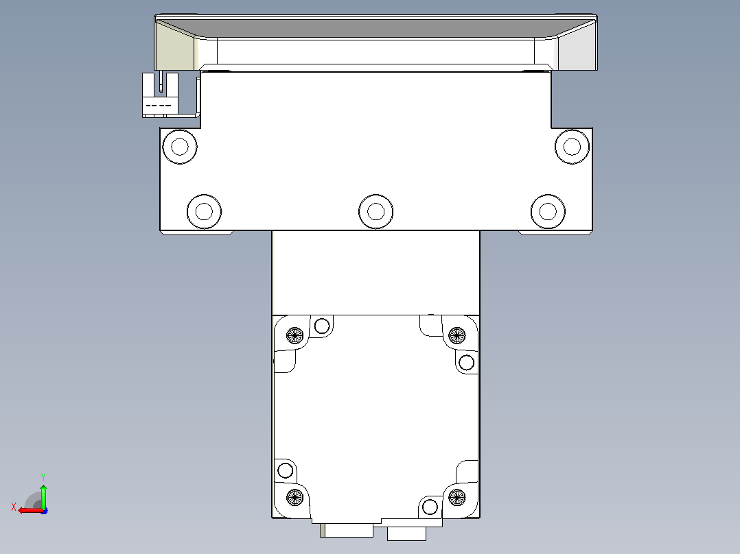 滚珠丝杠直线轴内置导轨TPA-GCR-170-2510C-L1500-MP-M75-N3后视图