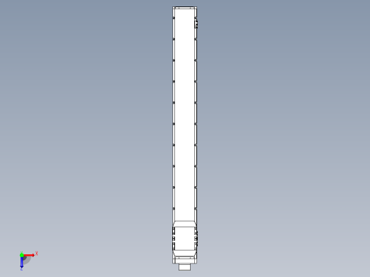 滚珠丝杠直线轴内置导轨TPA-GCR-170-2510C-L1500-MP-M75-N3俯视缩略图