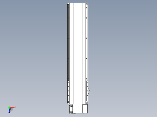 皮带直线轴半封闭可选导轨TPA-HNB-202D-140-L650-RP-C-P75-N3俯视缩略图