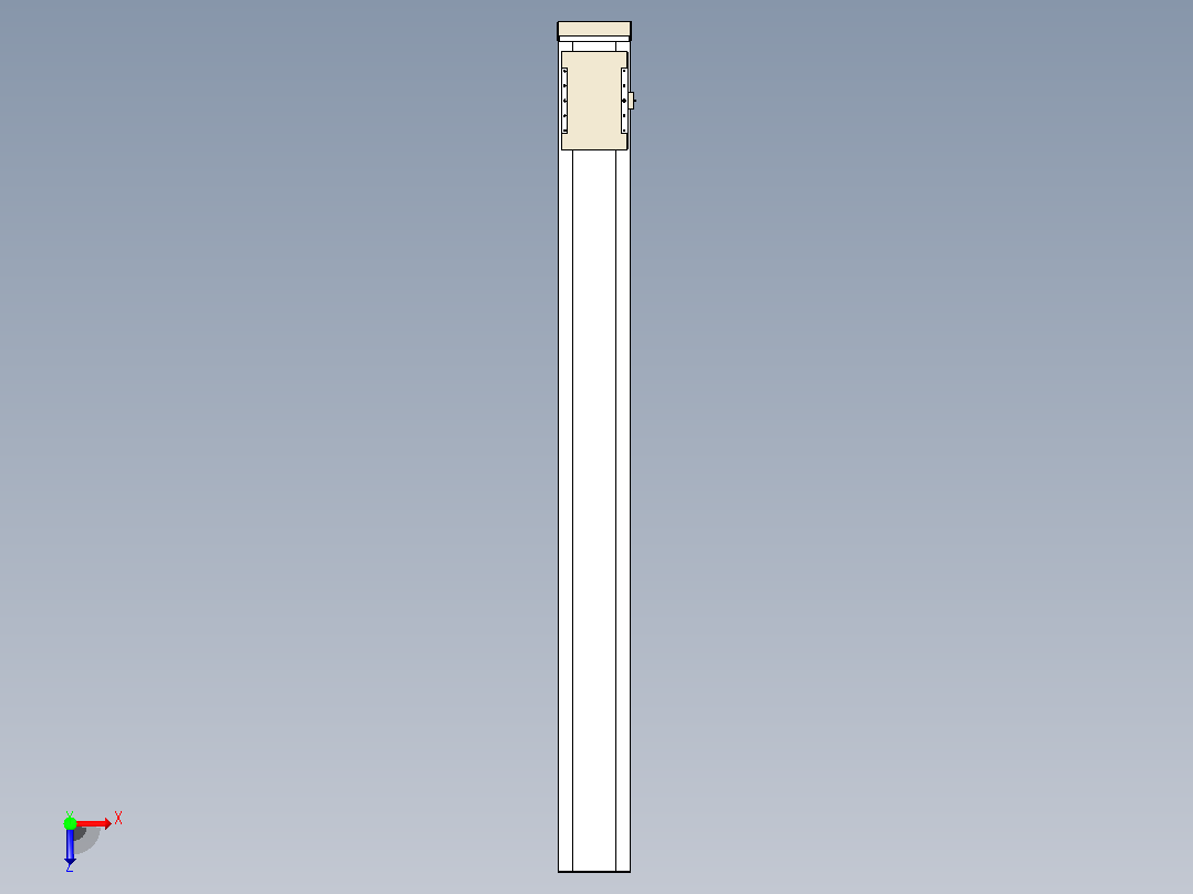 滚珠丝杠直线轴带导轨全封闭TPA-HCR-220D-3210C-L2150-MP-C-P1K-N3俯视图