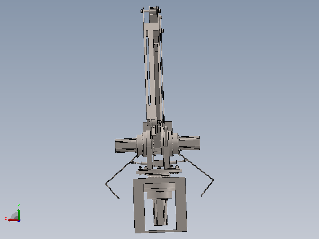 码垛机械手的结构设计sw+CAD+说明书后视图