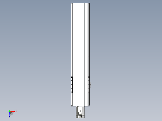 日规模组半封闭丝杆TPA-HNR-175D-2510C-L650-M-Y-P75-N3俯视缩略图