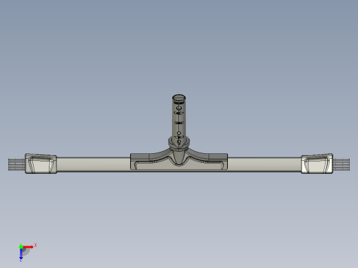 游泳池清洁工具加长刷子俯视缩略图