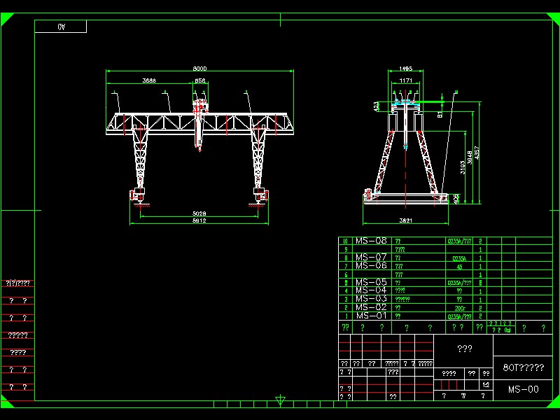 Q009-80t门式起重机设计