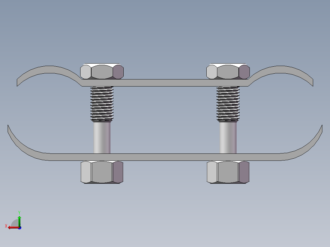 精益管接头3d图纸 流利条型材连接件3d 精益管工作台标准件3d模型后视图