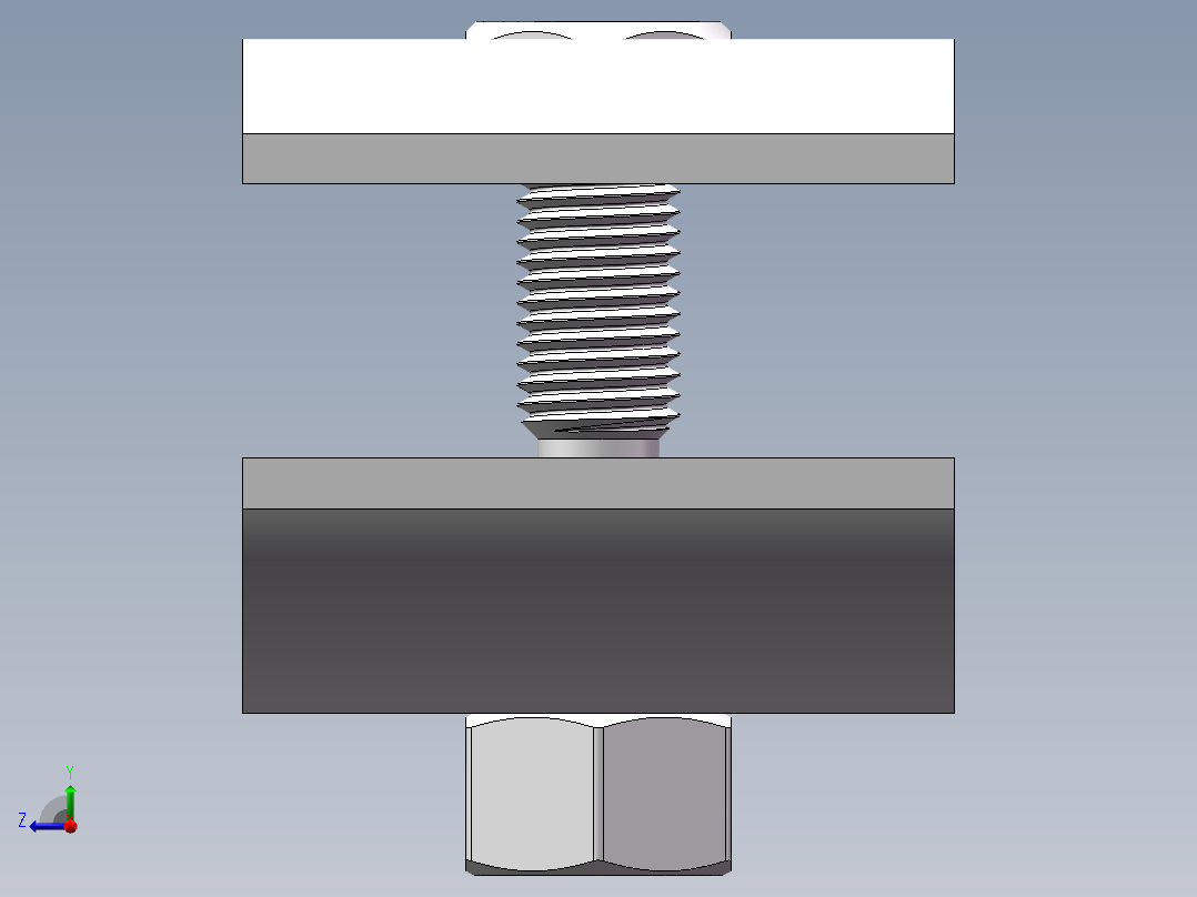 精益管接头3d图纸 流利条型材连接件3d 精益管工作台标准件3d模型右视图