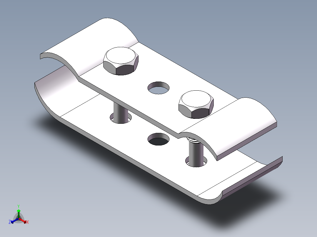 精益管接头3d图纸 流利条型材连接件3d 精益管工作台标准件3d模型正等轴测图