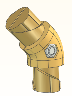 精益管接头3d图纸 流利条型材连接件3d 精益管工作台标准件3d模型