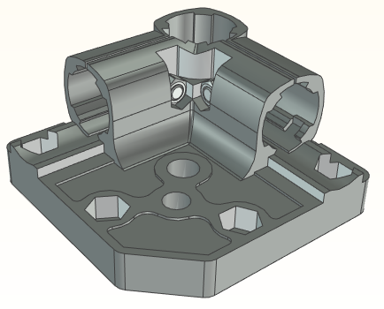 精益管接头3d图纸 流利条型材连接件3d 精益管工作台标准件3d模型