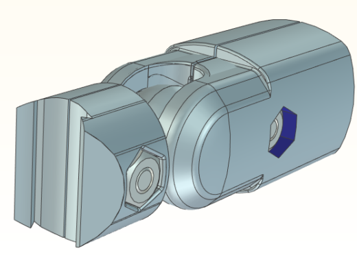 精益管接头3d图纸 流利条型材连接件3d 精益管工作台标准件3d模型缩略图