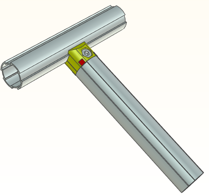 精益管接头3d图纸 流利条型材连接件3d 精益管工作台标准件3d模型