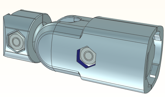 精益管接头3d图纸 流利条型材连接件3d 精益管工作台标准件3d模型