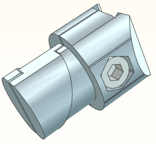 精益管接头3d图纸 流利条型材连接件3d 精益管工作台标准件3d模型