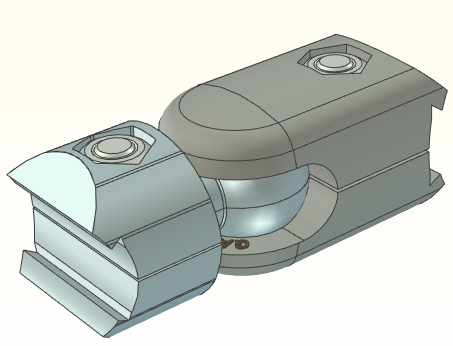 精益管接头3d图纸 流利条型材连接件3d 精益管工作台标准件3d模型
