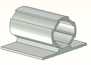 精益管接头3d图纸 流利条型材连接件3d 精益管工作台标准件3d模型