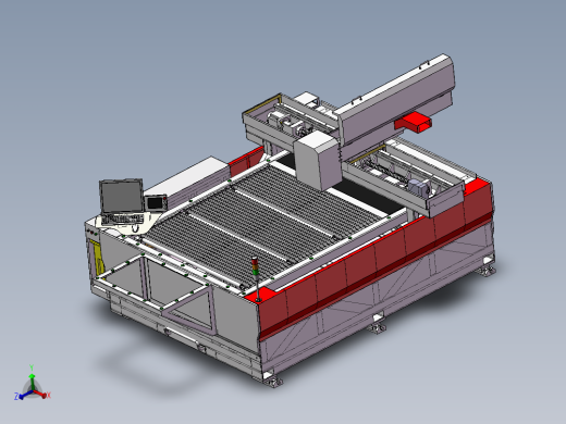大型激光切割机 DD066 3D模型 3D模型 非标自动化设计图纸