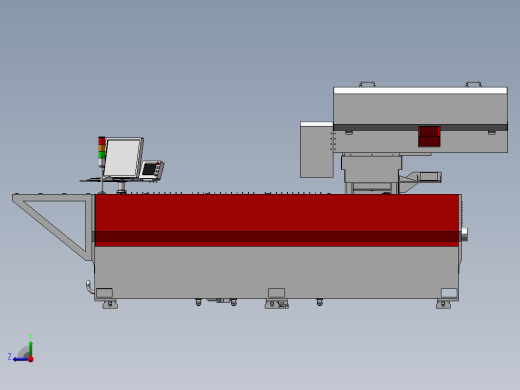 大型激光切割机 DD066 3D模型 3D模型 非标自动化设计图纸右视缩略图