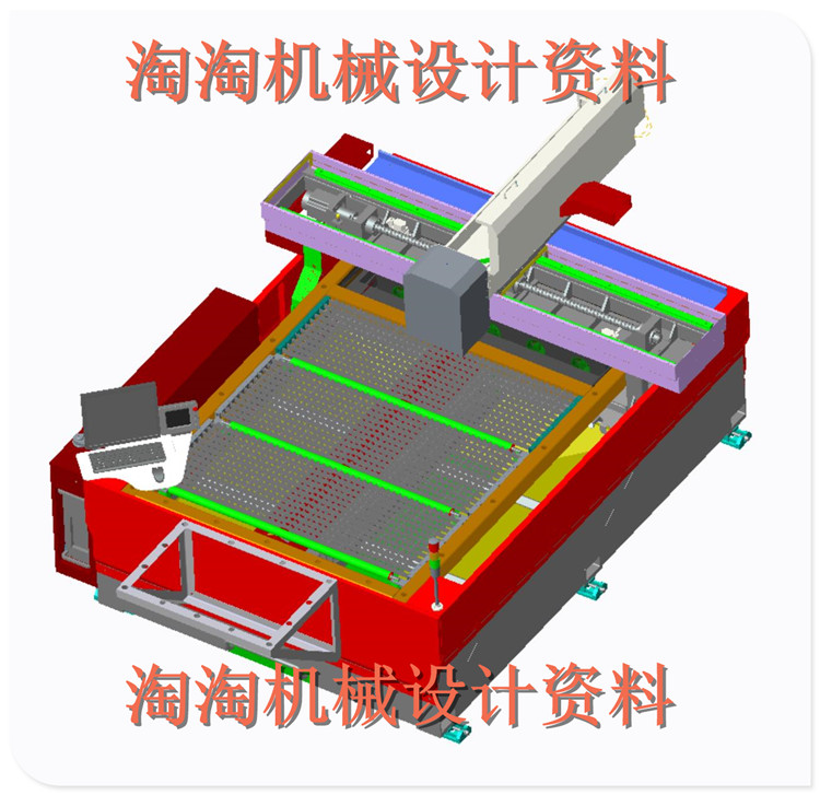 大型激光切割机 DD066 3D模型 3D模型 非标自动化设计图纸