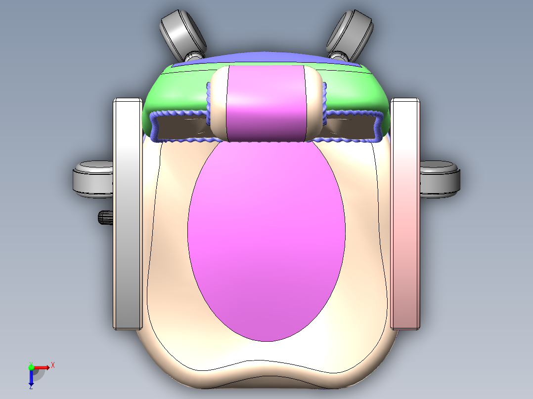19 办公椅俯视图