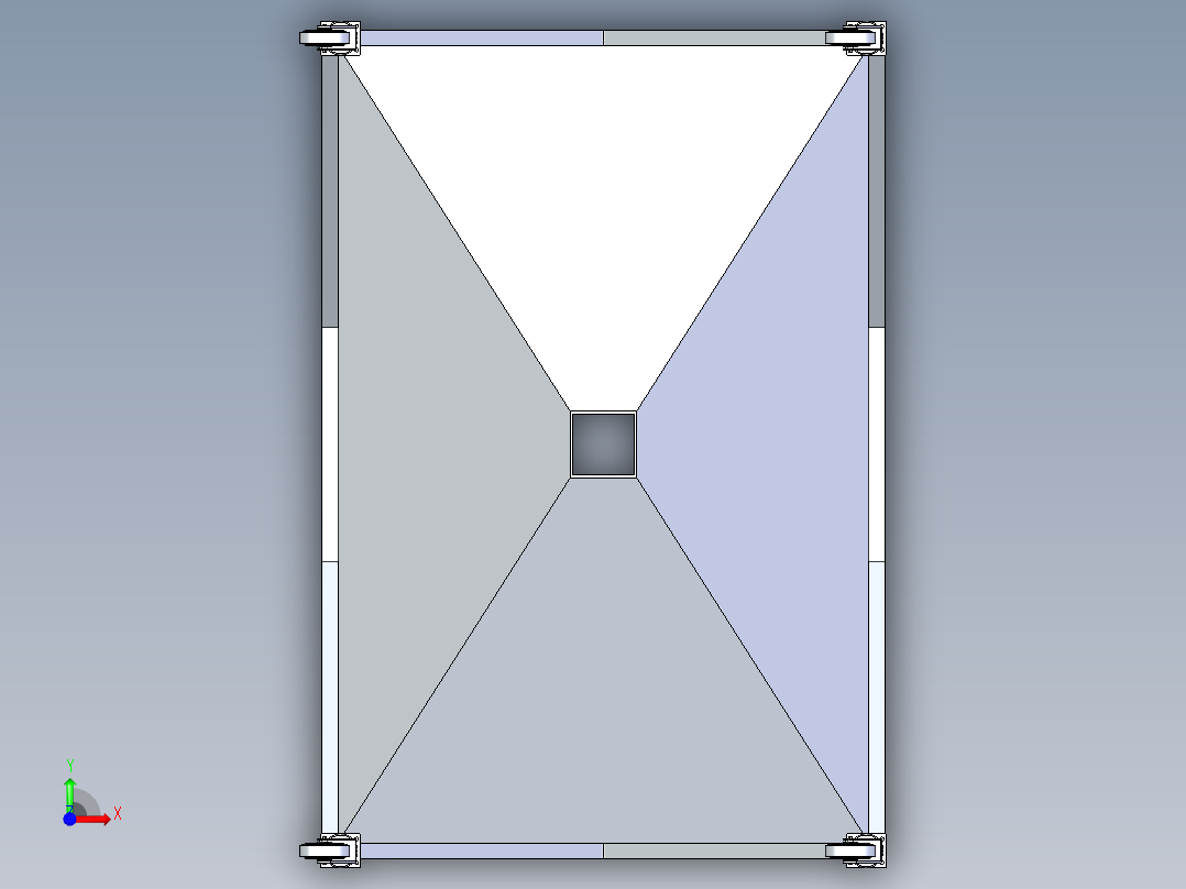 可移动煤仓设计前视图