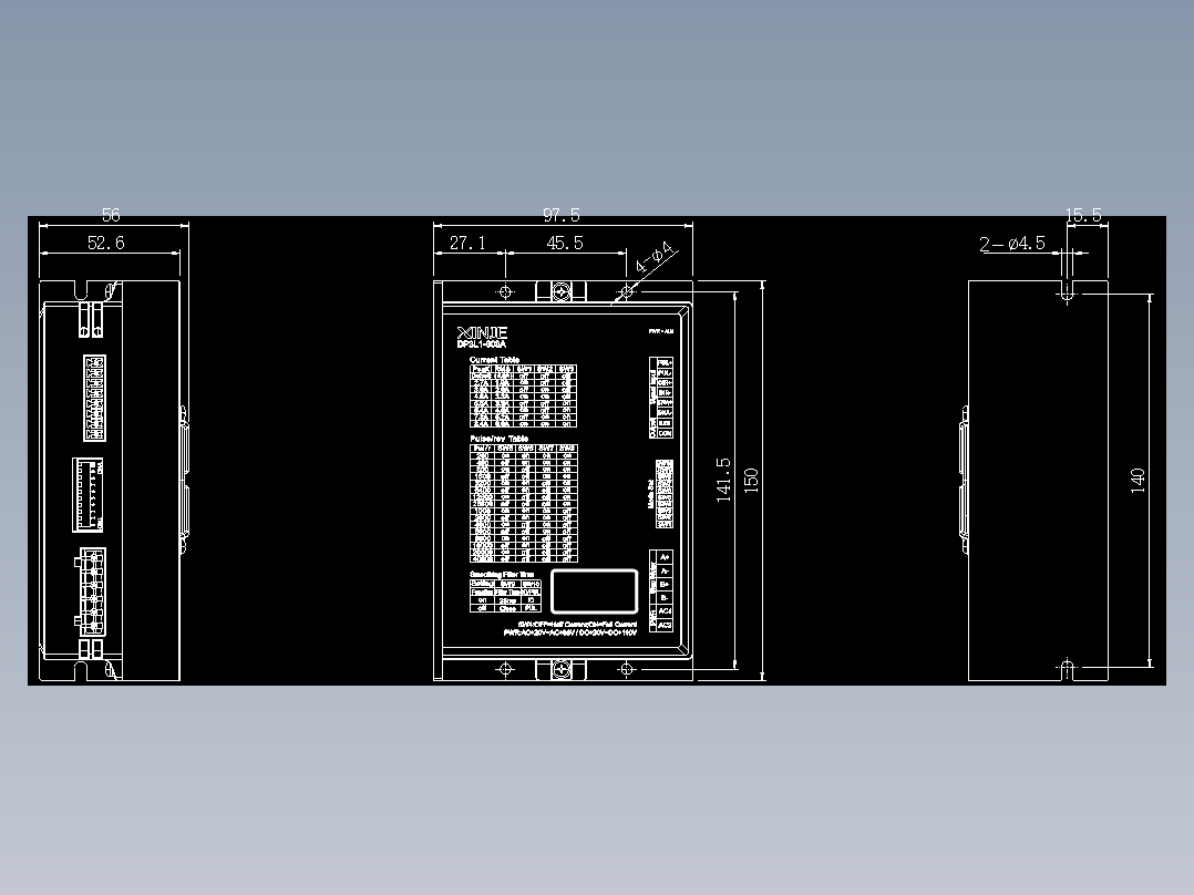 步进驱动DP3L1-808A-外观图-221020.dwg