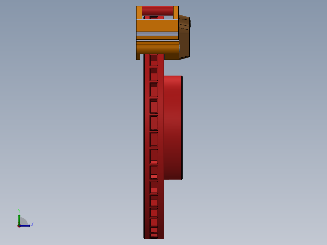 制动器 (11)左视图