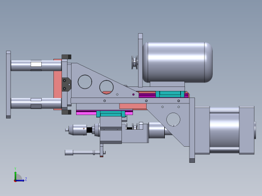 旋铆结构左视缩略图