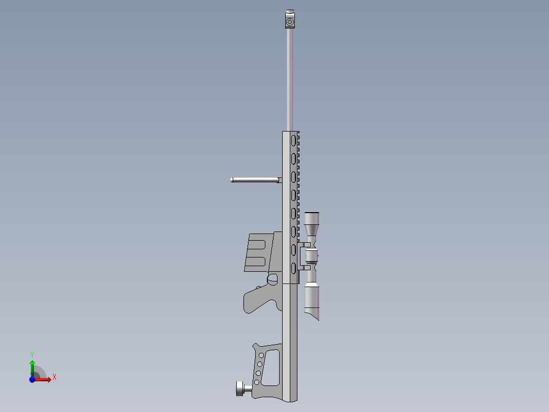巴雷特狙击枪前视图
