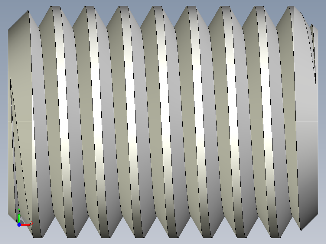 DIN 913-ISO 4026 固定螺钉-M12 L=16.STEP前视图