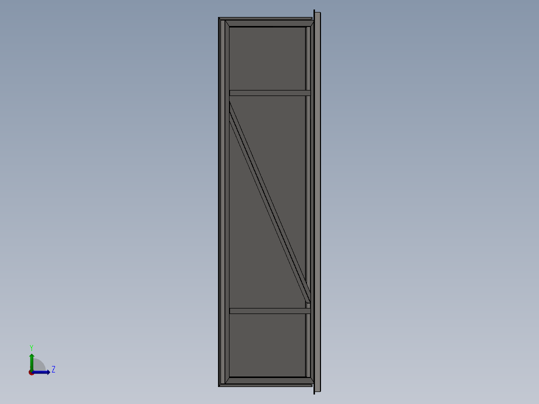 3型地窖门左视图