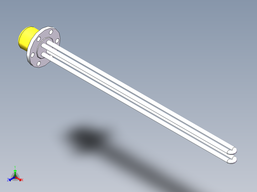 6KW加热管L=730正等轴测图
